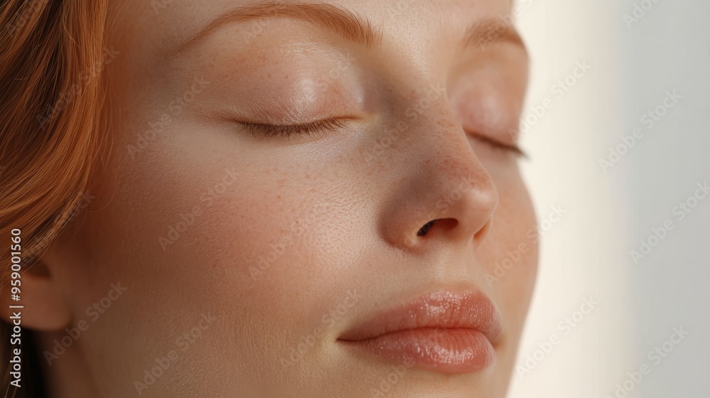 Obraz premium Portrait of a beautiful woman with Ideal Skin