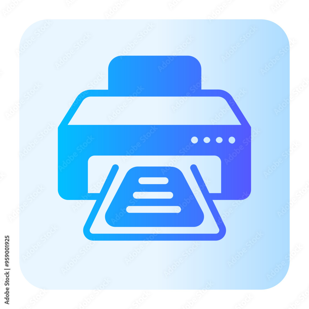 printer gradient icon printer gradient icon