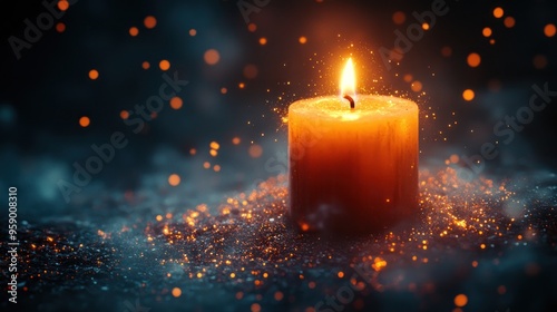 A Single Candle's Glow