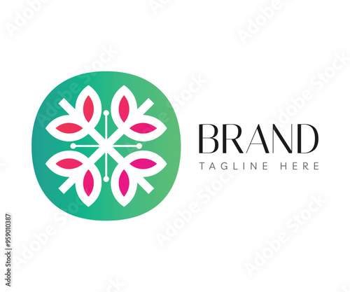 Leaf logo icon design template elements. Usable for Branding and Business Logos.
