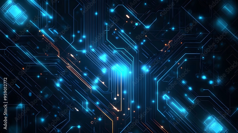 Obraz premium Abstract Circuit Board Design
