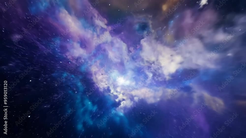 Moving nebulas space travel hyperlapse floating through galaxy stars planet universe cosmic travel outer space timelapse journey exploration nebula infinity colorful motion futuristic sci-fi explore