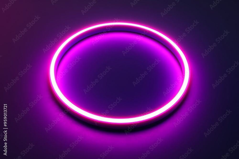 A bright neon pink circle contrasts against a dark background, ideal for retrothemed clubs and vibrant parties. Its perfect for digital art and visuals that captivate and enchant A bright neon pink circle contrasts against a dark background, ideal for retrothemed clubs and vibrant parties. Its perfect for digital art and visuals that captivate and enchant