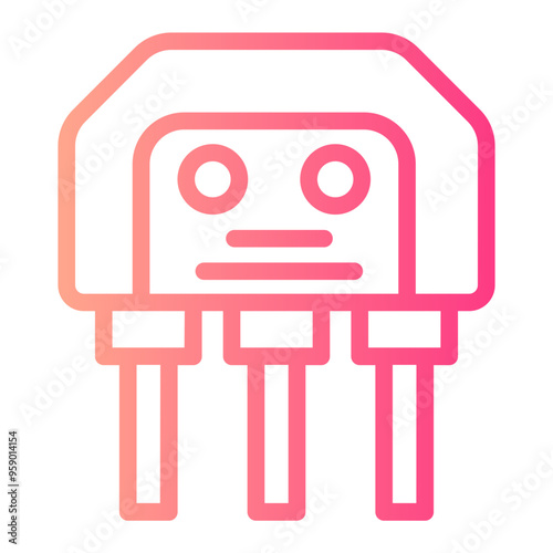 transistor gradient icon