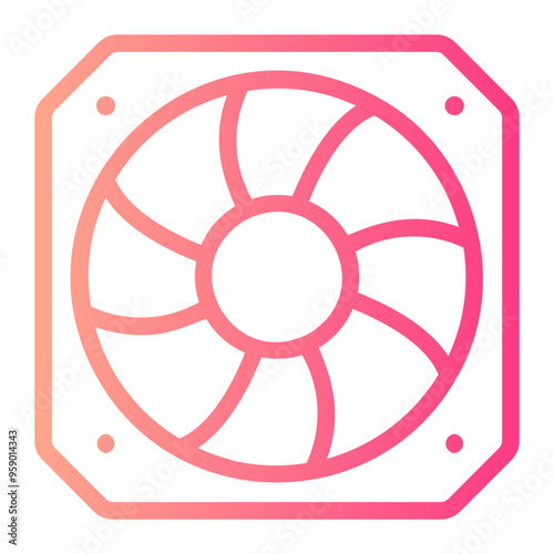 Fan gradient icon