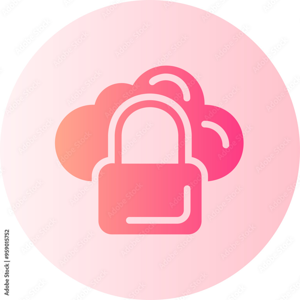 Lock gradient icon Lock gradient icon