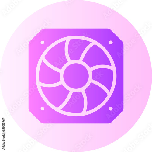 Fan gradient icon
