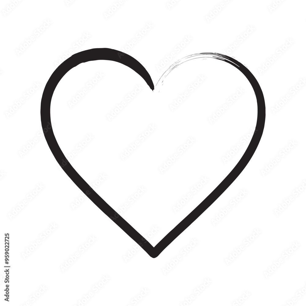 Valentine heart icon. Heart shape Isolated on white background Vector eps. Valentine heart icon. Heart shape Isolated on white background Vector eps.