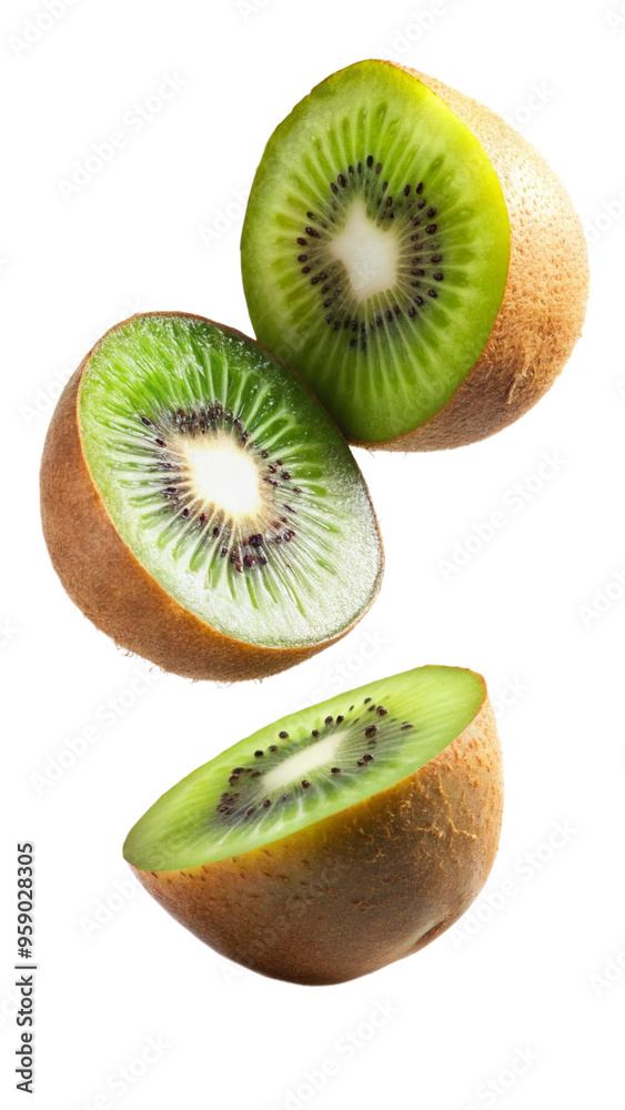 Fototapeta premium kiwi fruit on white background