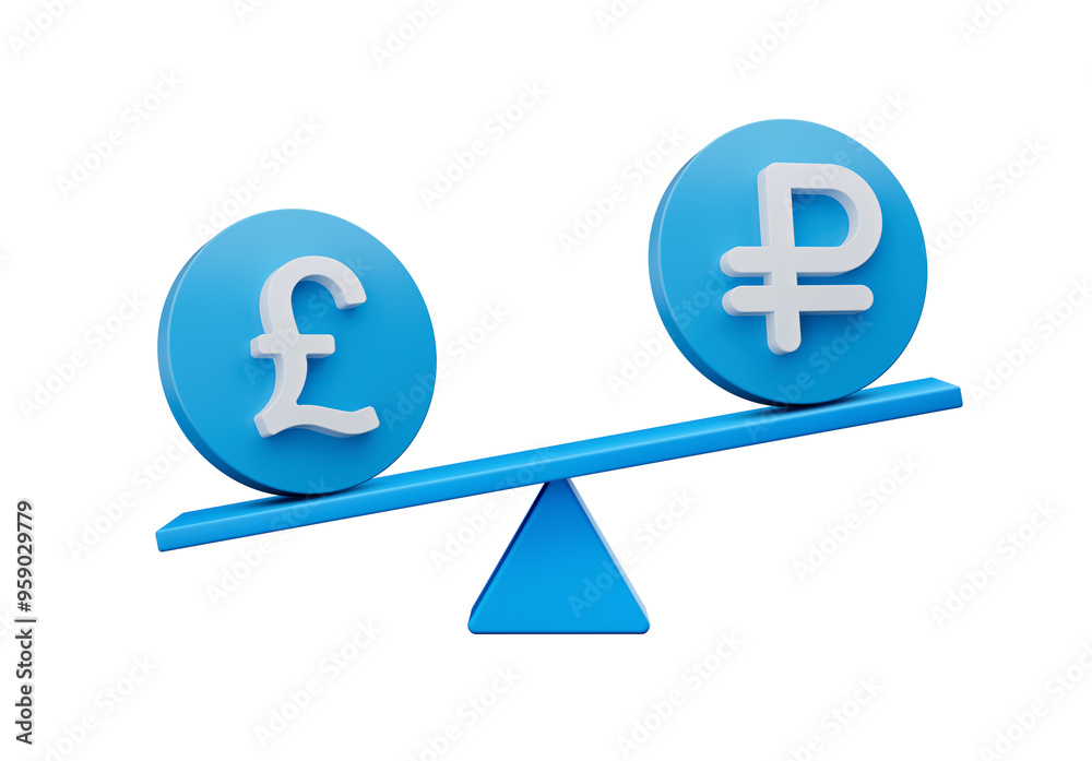3d White Pound And Ruble Symbol On Rounded Blue Icons With 3d Balance Weight Seesaw, 3d illustration
3d White Pound And Ruble Symbol On Rounded Blue Icons With 3d Balance Weight Seesaw, 3d illustration