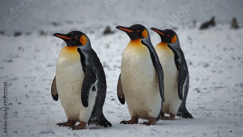 penguins on the rocks