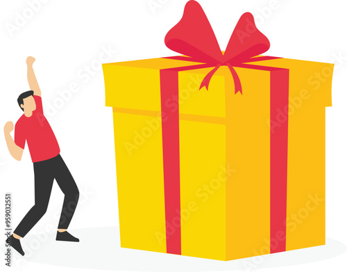 Loyalty Marketing Program and referral rewards. Earning points and collect to get bonus. Modern vector illustration in flat style

