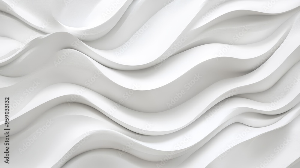 This is a stunning abstract white texture that features elegant and smooth wavy patterns, making it perfect for use as backgrounds in modern interior design as well as in various graphic projects This is a stunning abstract white texture that features elegant and smooth wavy patterns, making it perfect for use as backgrounds in modern interior design as well as in various graphic projects