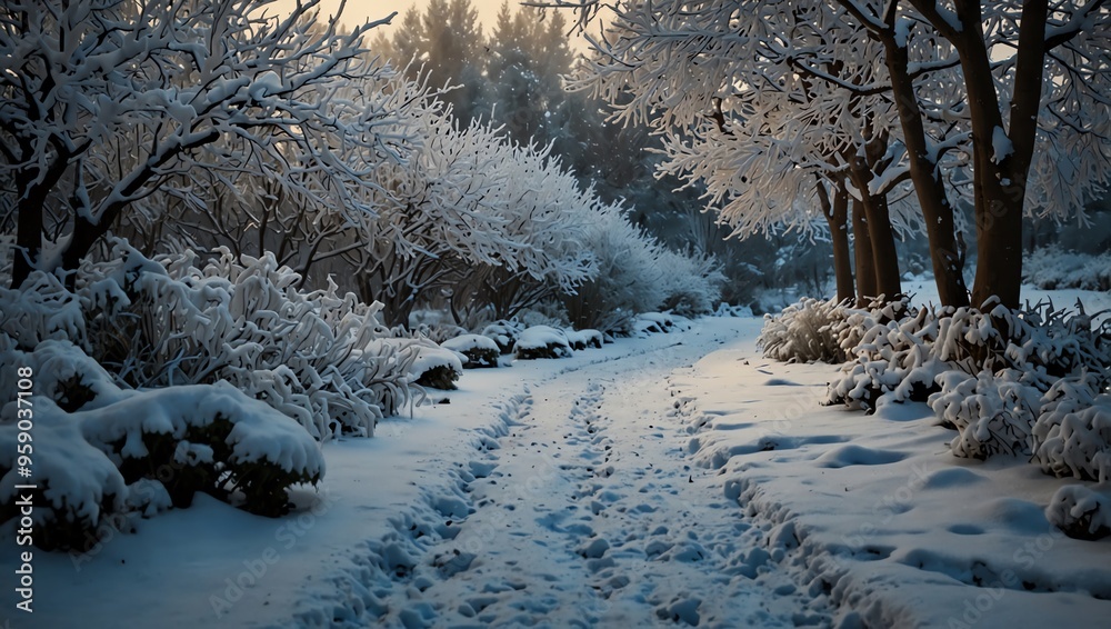 snow covered trees snow covered trees