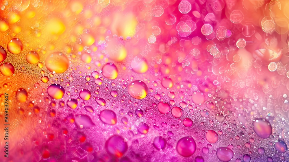 Close-up of the background with many small drops. The spheres are clear and transparent. Illustration for banner, poster, cover, brochure or presentation. Close-up of the background with many small drops. The spheres are clear and transparent. Illustration for banner, poster, cover, brochure or presentation.