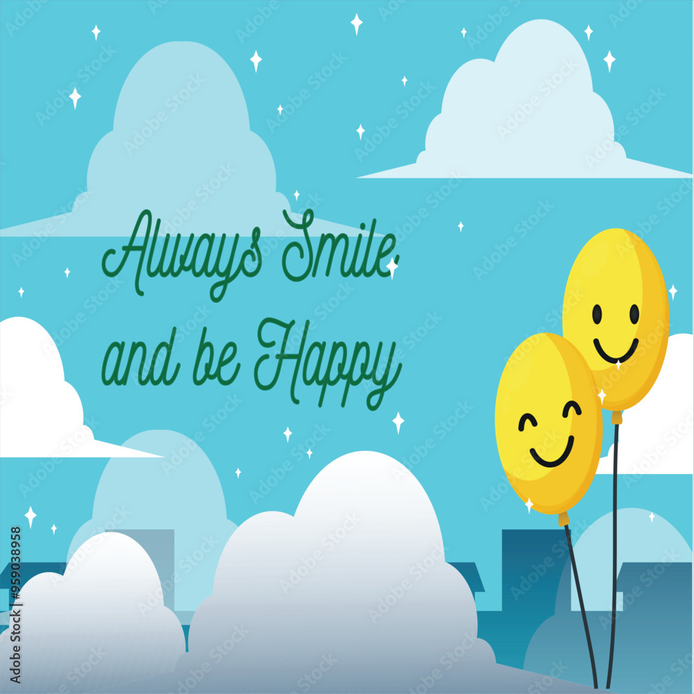 Fototapeta premium always smile post 
