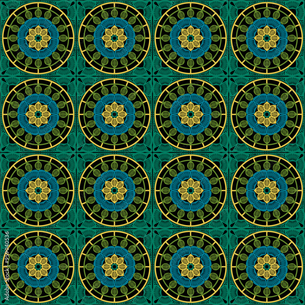Pattern with crochet granny square wallpaper handmade decorative art design print Pattern with crochet granny square wallpaper handmade decorative art design print