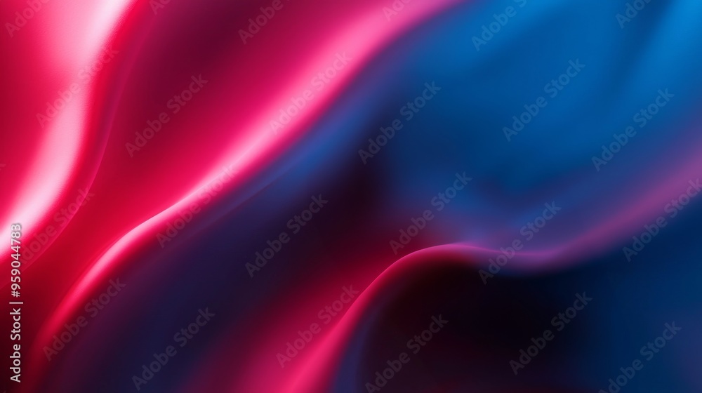 Obraz premium Abstract background with vibrant red and blue flowing lights. Dynamic and energetic, perfect for modern design.