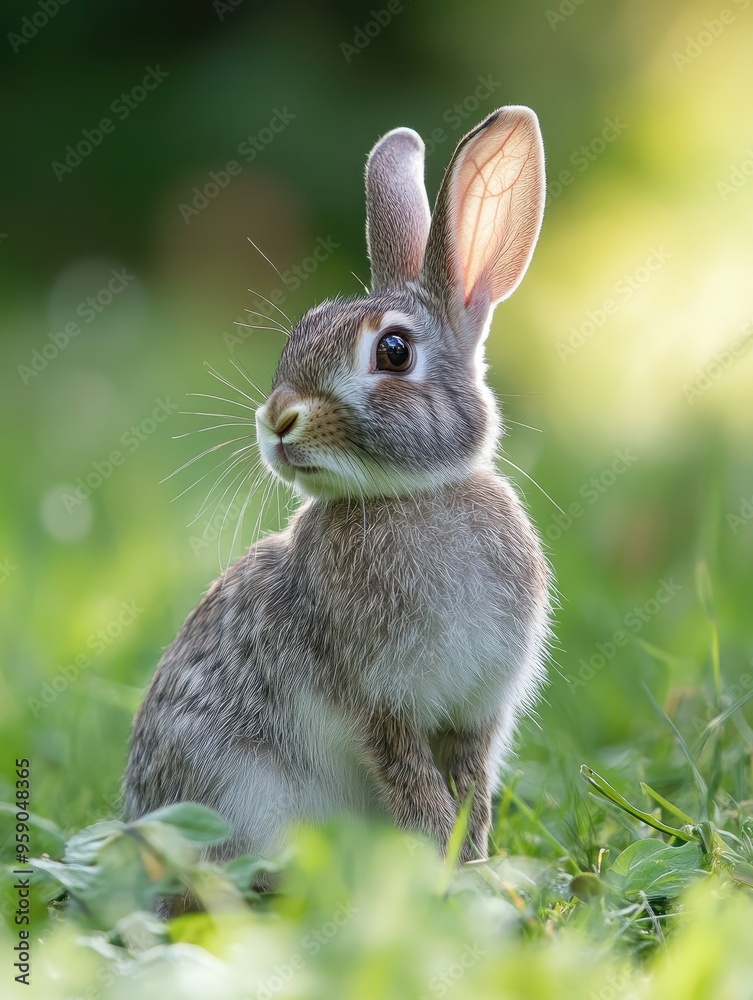 Fototapeta premium Eco-Friendly Rabbit Farming: Sustainable Practices for a Greener Future