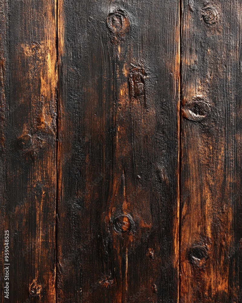 Oil painting showcasing rich dark wood texture with intricate grain patterns ideal for use as a background or design element Oil painting showcasing rich dark wood texture with intricate grain patterns ideal for use as a background or design element