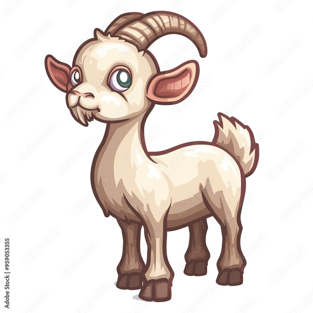Garlic scape 8-bit fantasy animal cartoon isolated whitebackground Garlic scape 8-bit fantasy animal cartoon isolated whitebackground