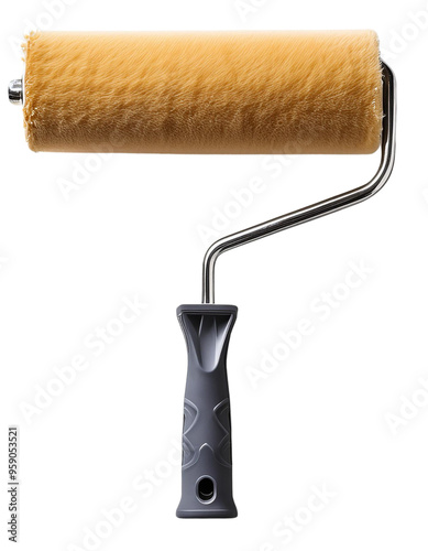 paint roller isolated on transparent background
