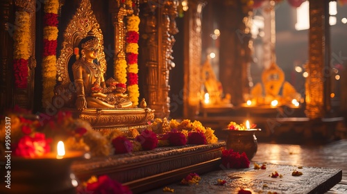 Celebrate Durga Puja with stunning decorations that add a festive touch to your abode. From captivating borders to elaborate frames and mesmerizing backgrounds