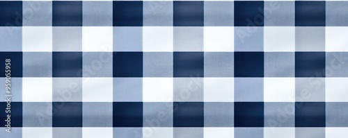 The gingham pattern on a Indigo and white background 