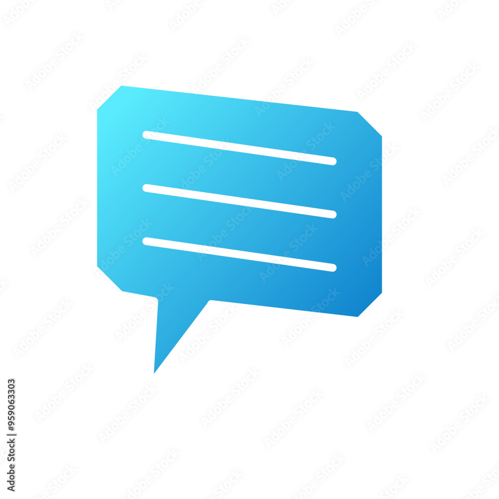 message icon vector simple design element/ chat symbol