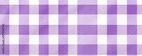 The gingham pattern on a Violet and white background