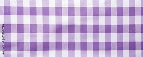 The gingham pattern on a Violet and white background