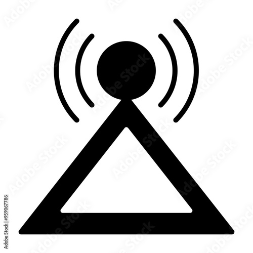 Brodcast Vector Icon Design