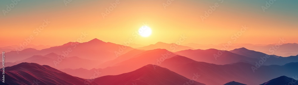 Breathtaking view of mountains at sunrise, showcasing vibrant colors and serene nature, perfect for landscape enthusiasts. Breathtaking view of mountains at sunrise, showcasing vibrant colors and serene nature, perfect for landscape enthusiasts.