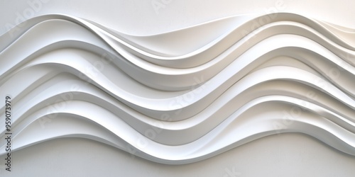 Delve into the captivating beauty of this exquisite plywood abstract background, showcasing a refined textured white wave pattern that perfectly complements contemporary interior decor styles