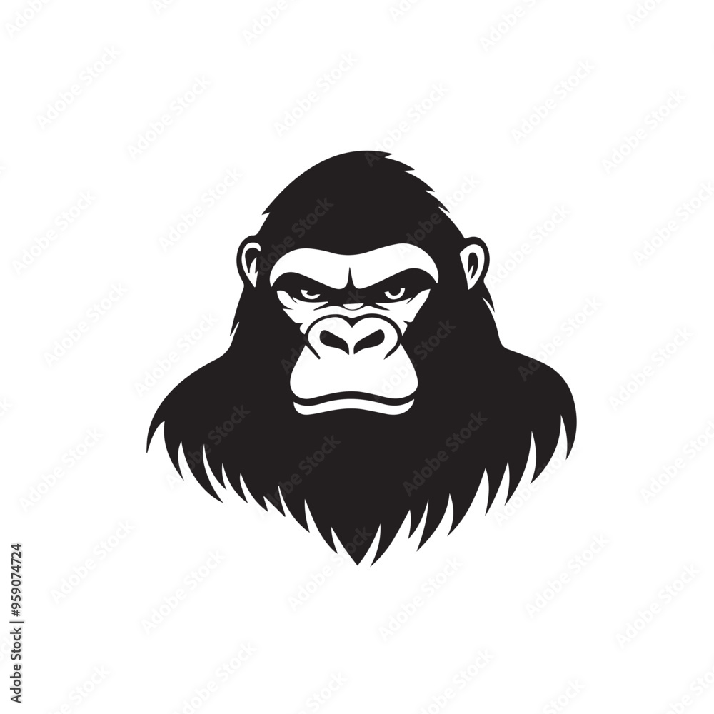 Gorilla in cartoon, doodle style . Image for t-shirt, web, mobile apps and ui. Isolated 2d vector illustration in logo, icon, sketch style, Eps 10, black and white. AI Generative Gorilla in cartoon, doodle style . Image for t-shirt, web, mobile apps and ui. Isolated 2d vector illustration in logo, icon, sketch style, Eps 10, black and white. AI Generative