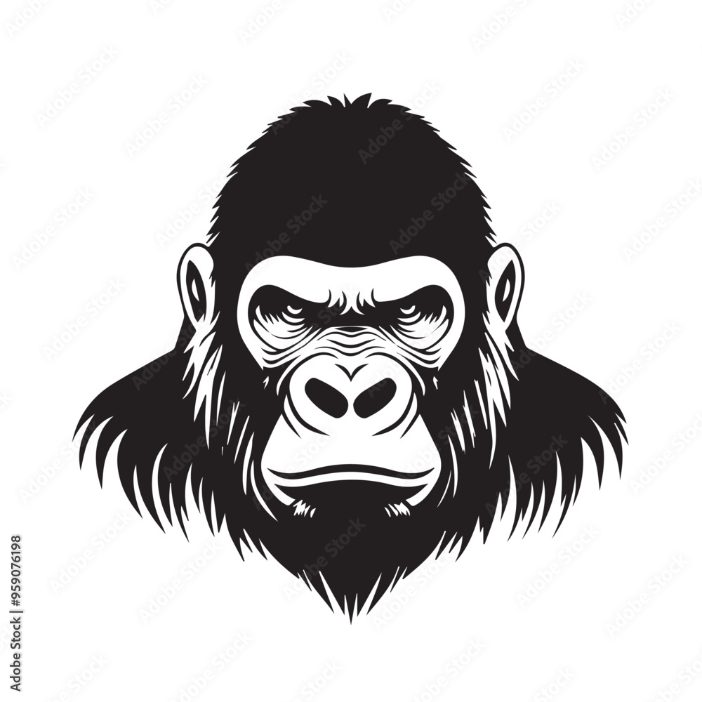 Gorilla in cartoon, doodle style . Image for t-shirt, web, mobile apps and ui. Isolated 2d vector illustration in logo, icon, sketch style, Eps 10, black and white. AI Generative Gorilla in cartoon, doodle style . Image for t-shirt, web, mobile apps and ui. Isolated 2d vector illustration in logo, icon, sketch style, Eps 10, black and white. AI Generative