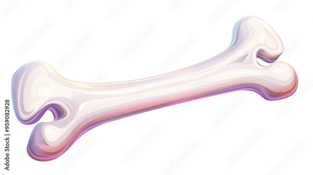 A white bone isolated on white or transparent background, png clipart, design element. Easy to place on any other background. A white bone isolated on white or transparent background, png clipart, design element. Easy to place on any other background.