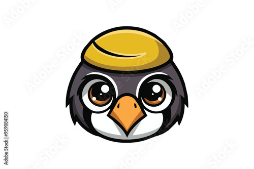 bird head vector and sicker