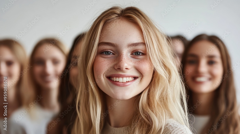 Smiling Blonde Woman Portrait Smiling Blonde Woman Portrait