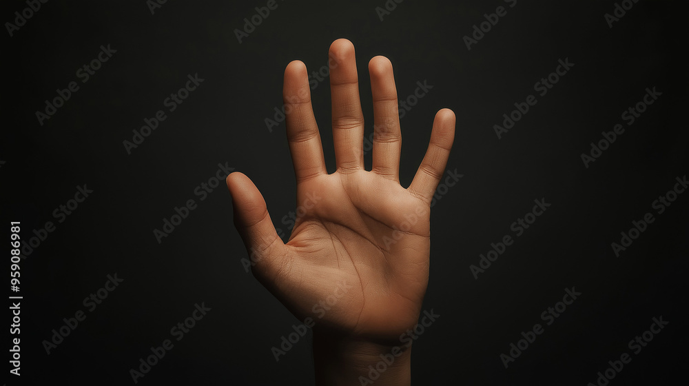 Hand Gebärdensprache Handzeichen Generative AI Hand Gebärdensprache Handzeichen Generative AI