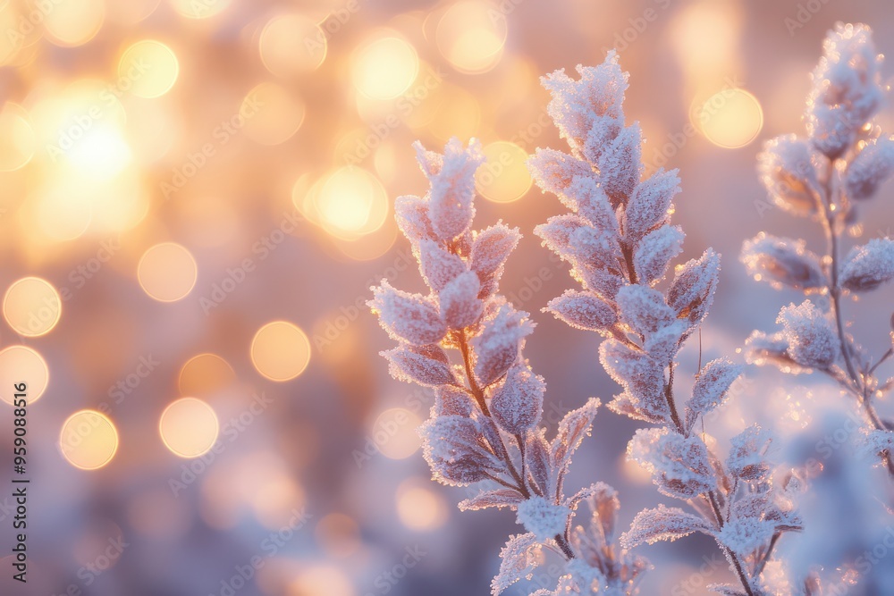 Frosty Wildflowers at Sunrise Frosty Wildflowers at Sunrise