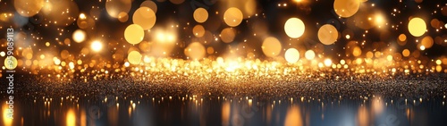 Luxurious Golden Christmas Lights