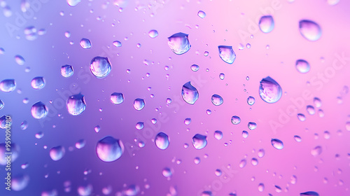 Wallpaper Mural Abstract pattern of water droplets on purple and pink background Torontodigital.ca