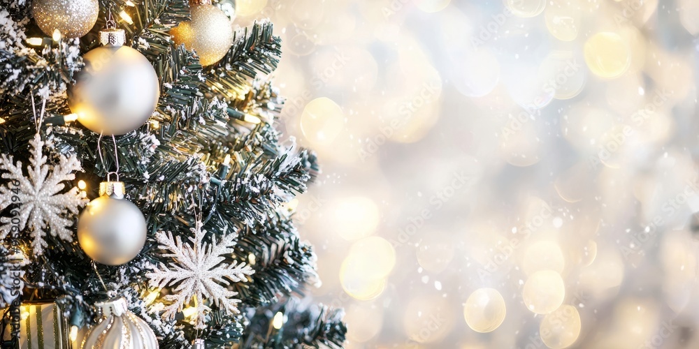 Merry christmas and happy new year festive background