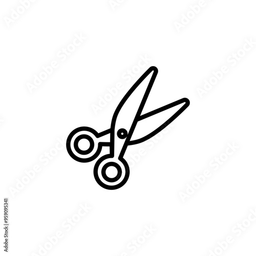 Scissors icon vector. Cut icon.