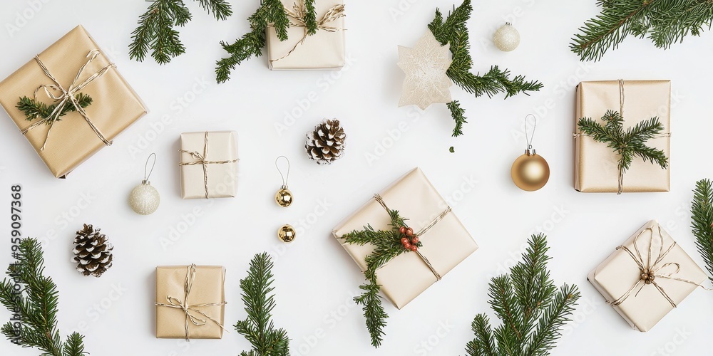 Merry christmas and happy new year festive background