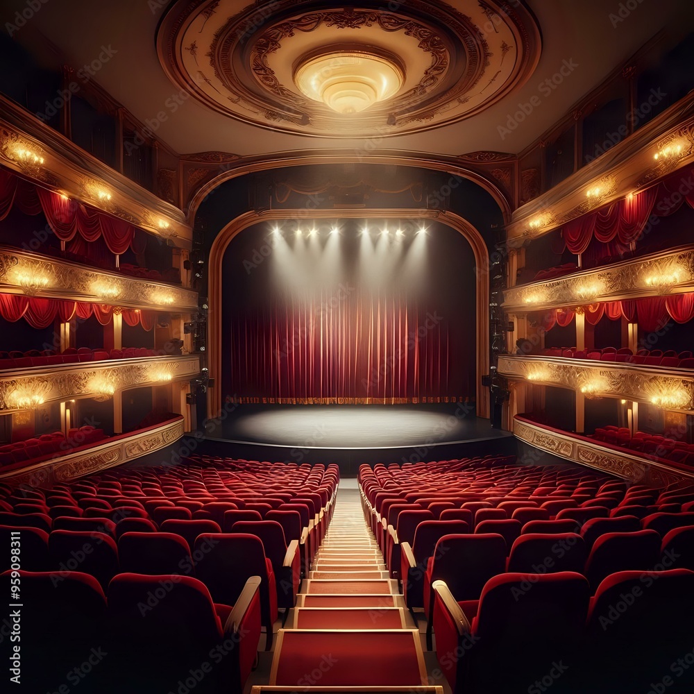 Fototapeta premium empty cinema auditorium