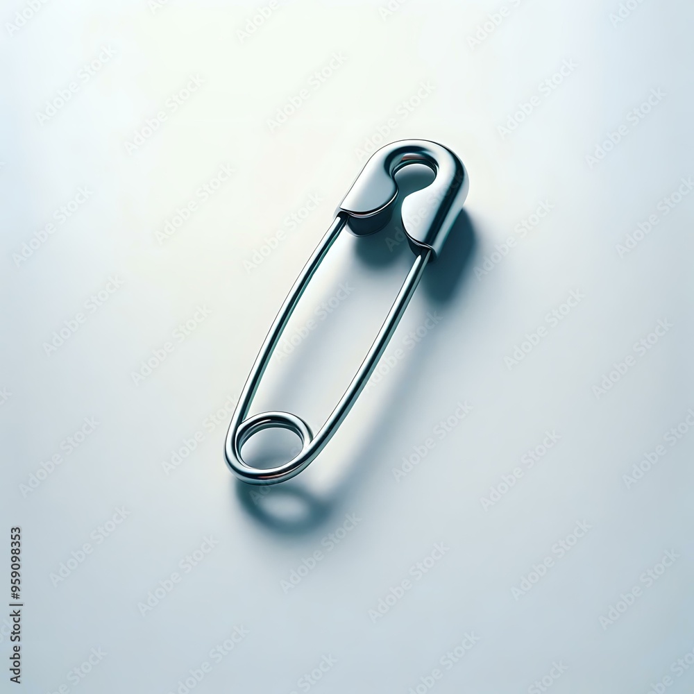 Safety pin isolated on white background Safety pin isolated on white background