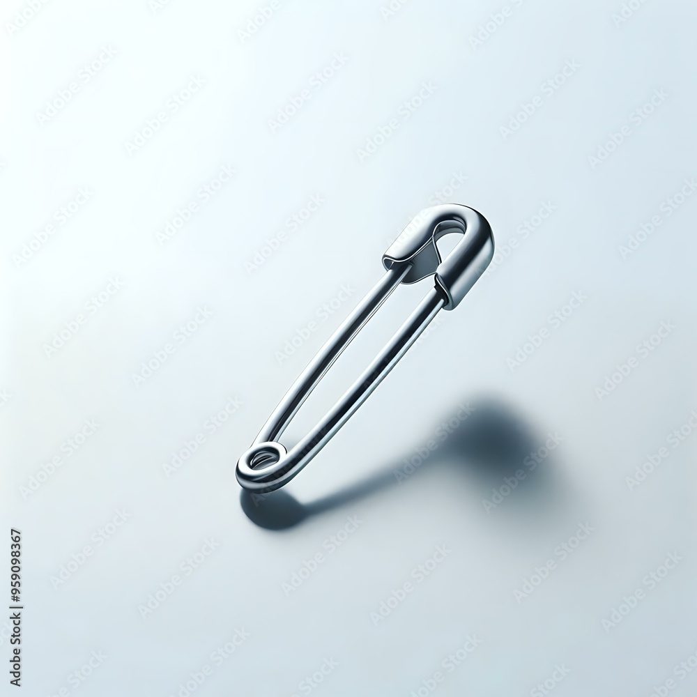 Safety pin isolated on white background Safety pin isolated on white background