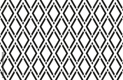 Abstract Seamless Geometric Diamonds Pattern. 